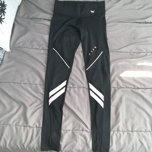 Pink VS Mesh Yoga Leggings